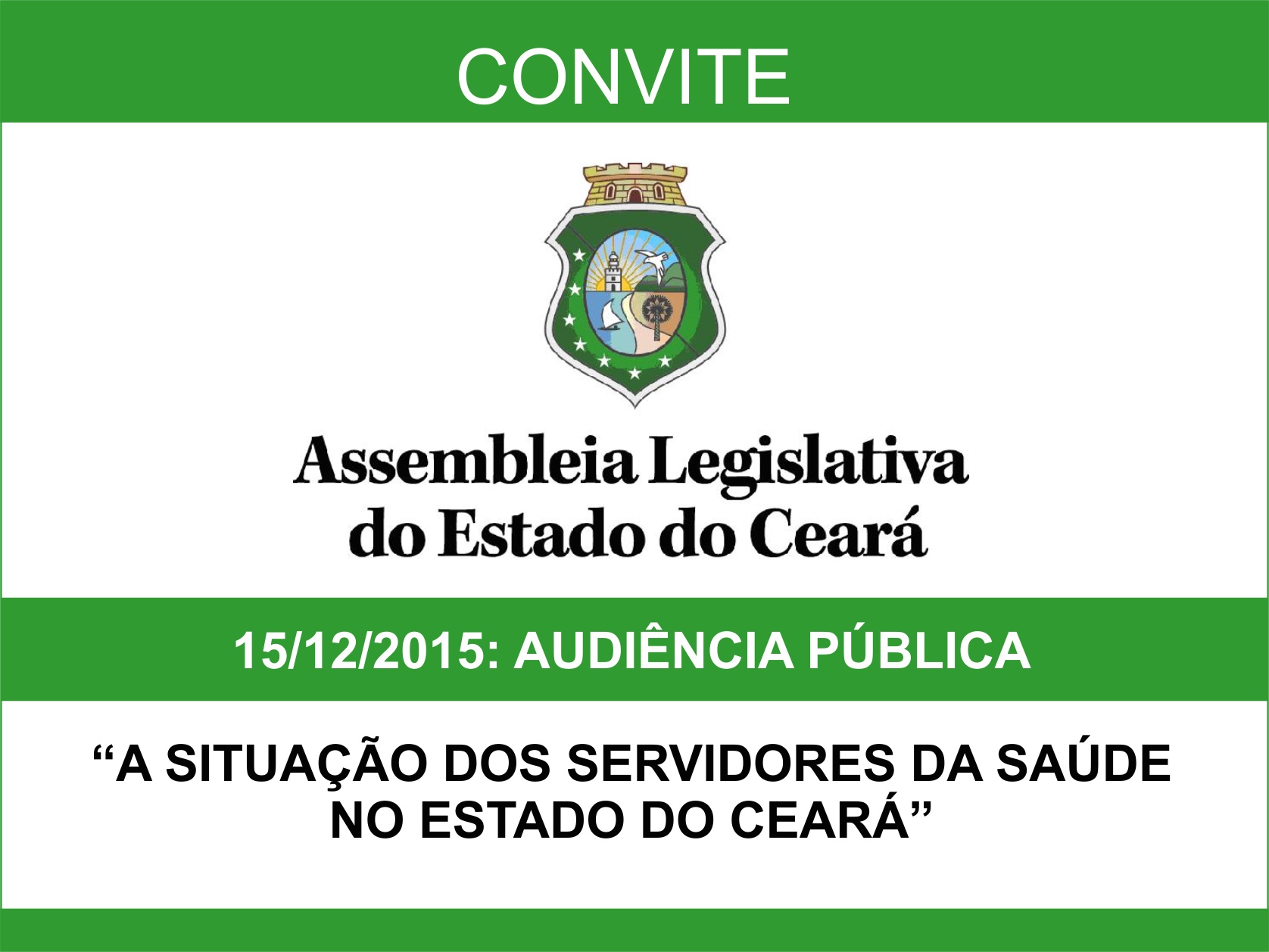 Audiência Pública na Assembleia Legislativa do Estado do Ceará