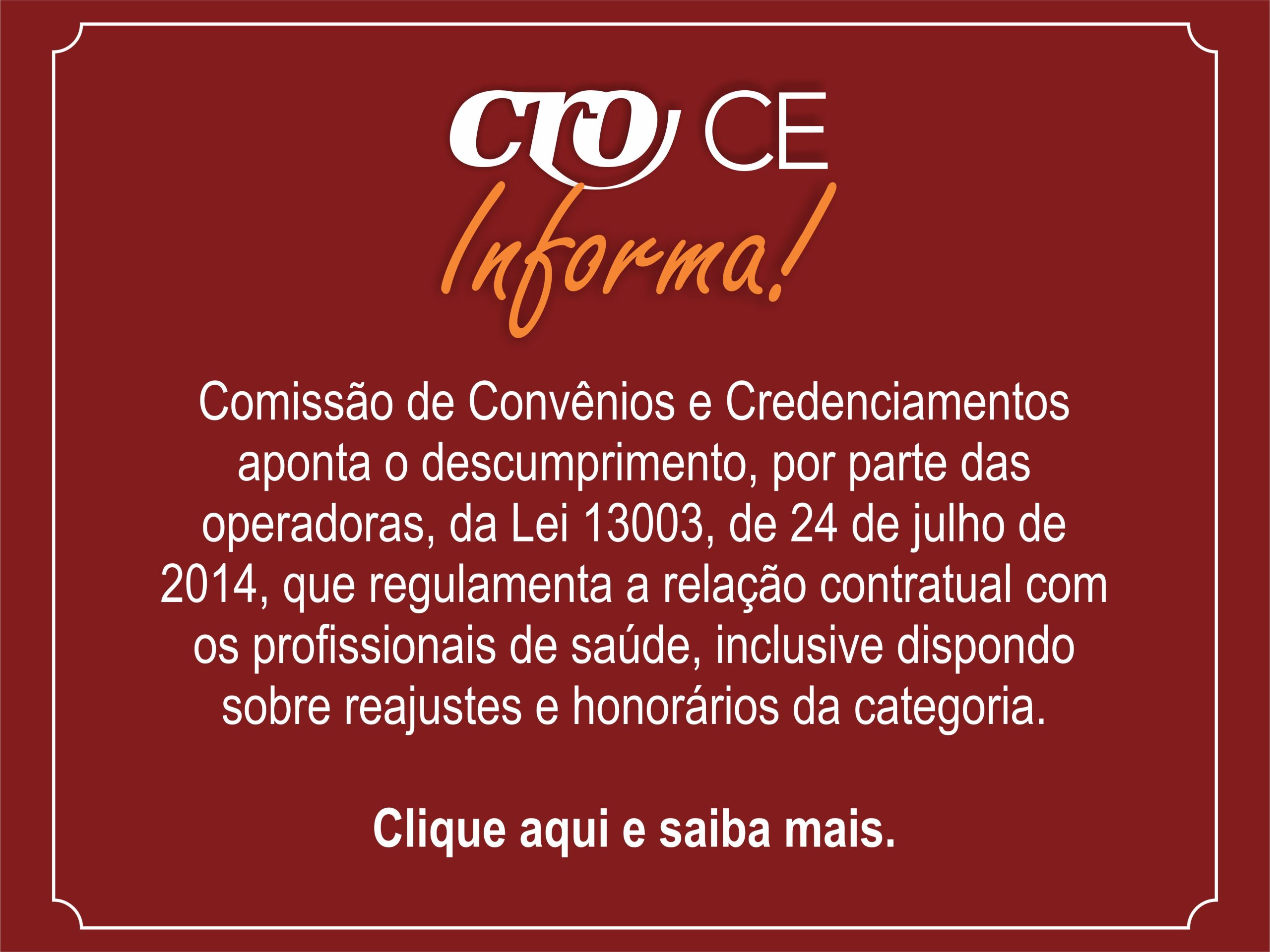 Comunicado da Comissão de Convênios e Credenciamentos