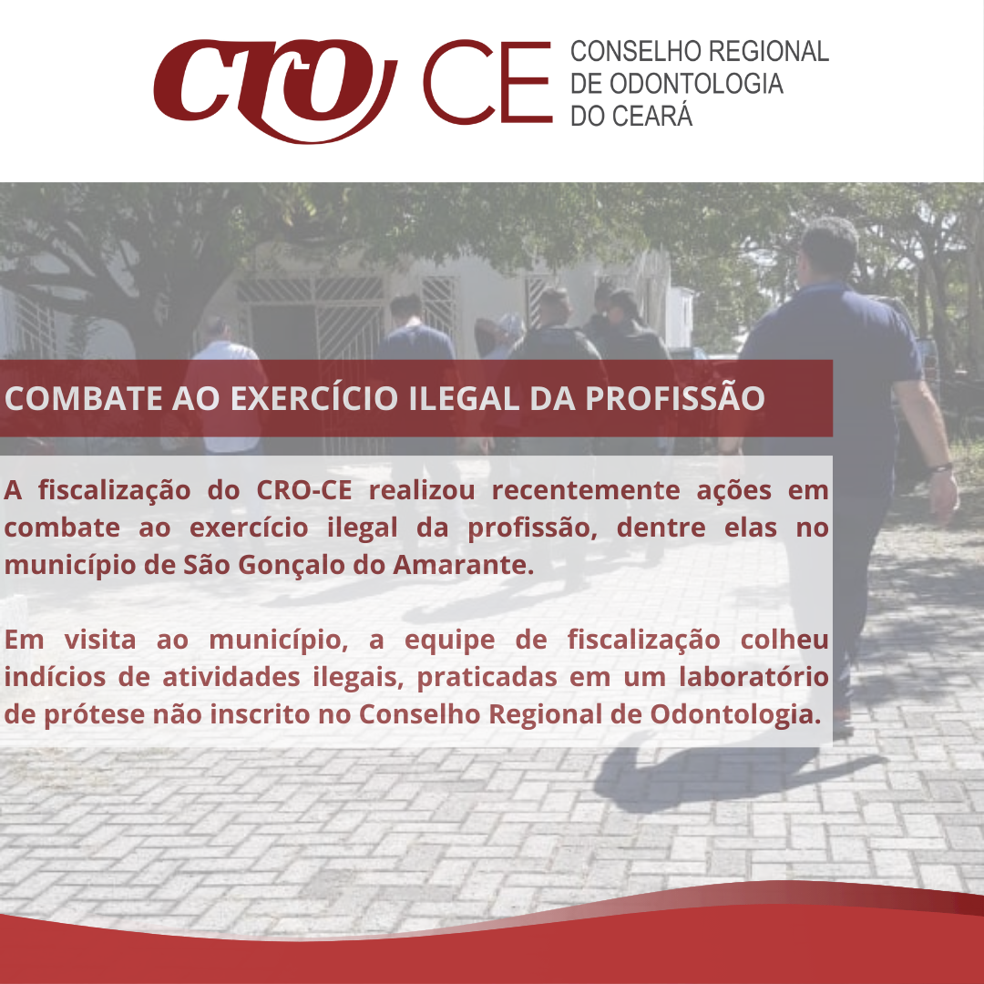 COMBATE AO EXERCÍCIO ILEGAL DA PROFISSÃO!