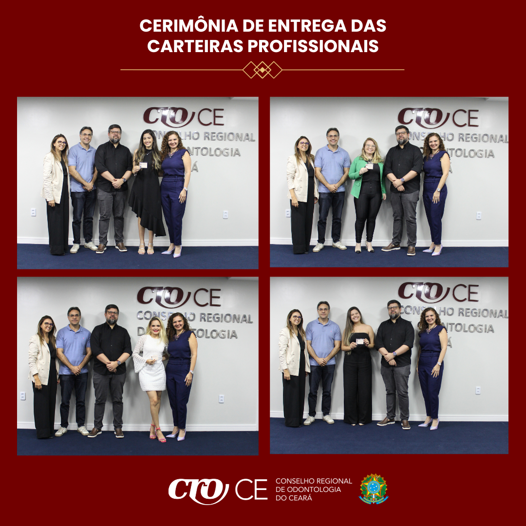 CRO-CE REALIZA CERIMÔNIA DE ENTREGA DE CARTEIRAS AOS NOVOS CIRURGIÕES-DENTISTAS