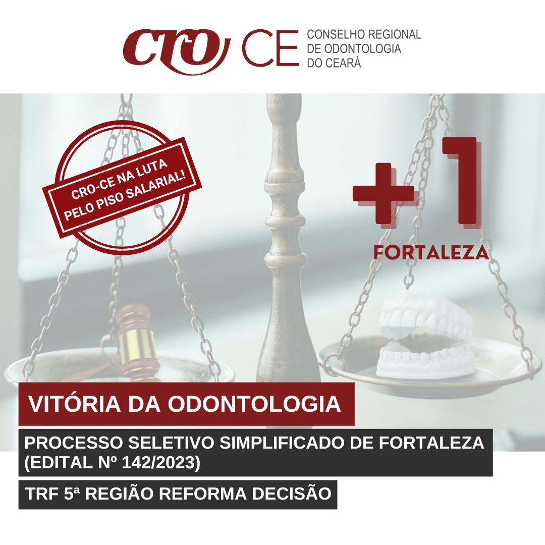 Mais uma vitória CRO-CE! Processo seletivo simplificado de Fortaleza