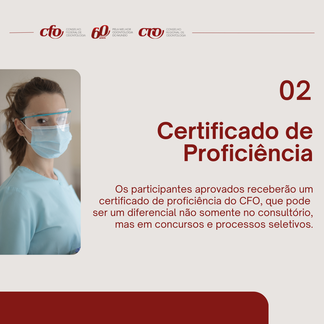 O CFO promove, em 2024, o Exame de Proficiência em Odontologia