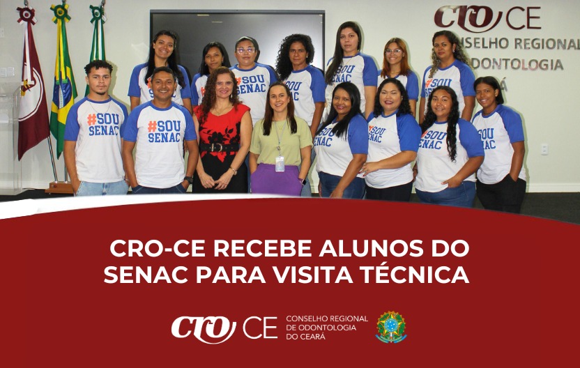 CRO-CE RECEBE ALUNOS DO SENAC PARA VISITA TÉCNICA